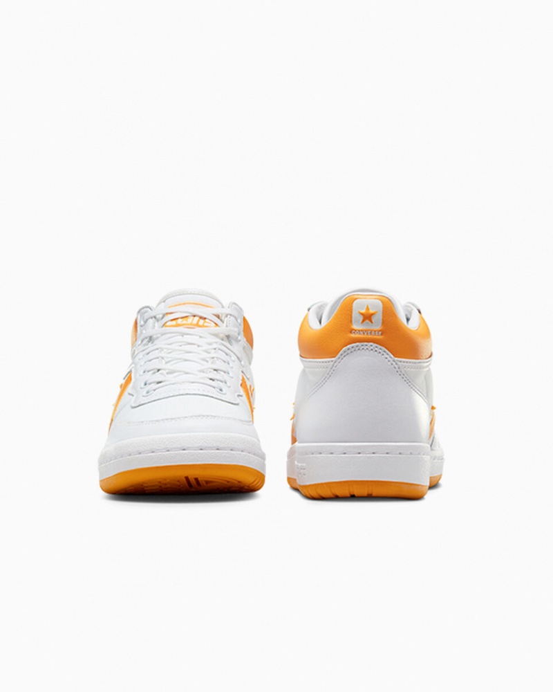 Converse CONS Fastbreak Pro δερματινα ασπρα ανοιχτο κίτρινα ασπρα | EAILGQ-209