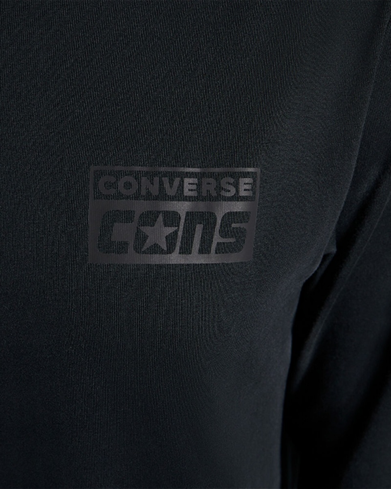 Converse CONS Long Sleeve T-Shirt μαυρα | PRUGCK-814