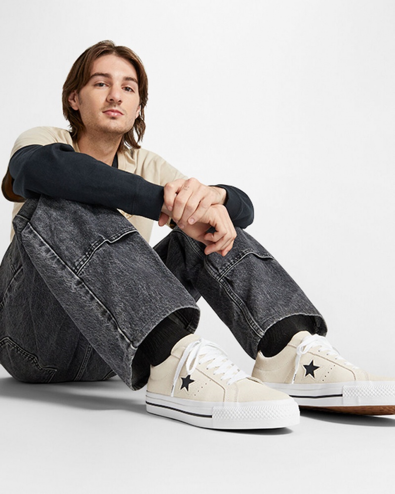 Converse CONS One Star Pro ασπρα μαυρα | ISGBAW-962