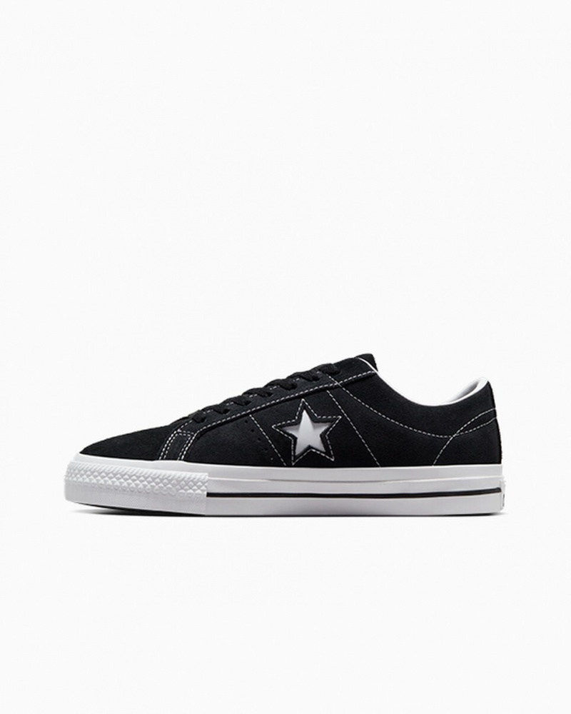 Converse CONS One Star Pro μαυρα μαυρα ασπρα | ZBXDLF-386