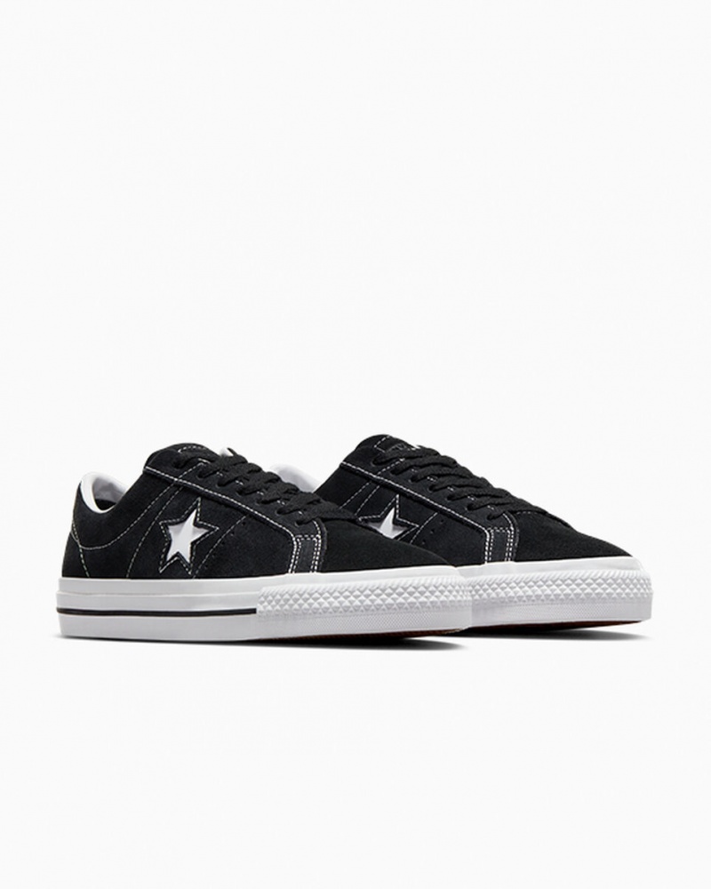 Converse CONS One Star Pro μαυρα μαυρα ασπρα | ZBXDLF-386