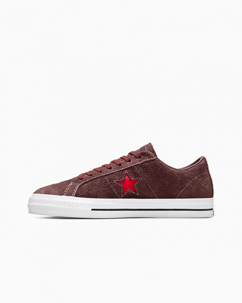 Converse CONS One Star Pro καφε ασπρα κοκκινα | ZTPIYU-043