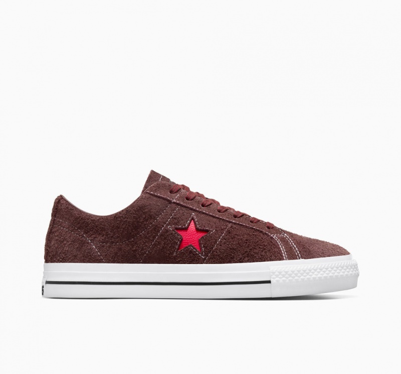 Converse CONS One Star Pro καφε ασπρα κοκκινα | ZTPIYU-043