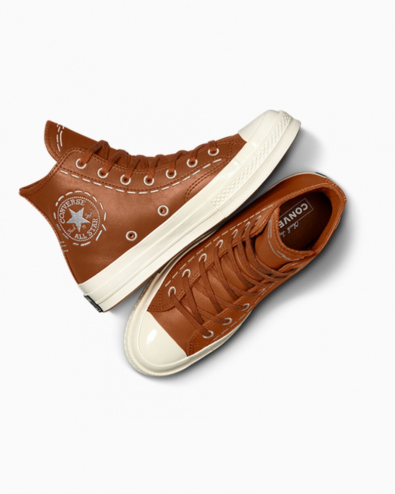 Converse Chuck 70 Bold Stitch Tawny Owl / Tawny Owl / Egret | YHOAFE-987