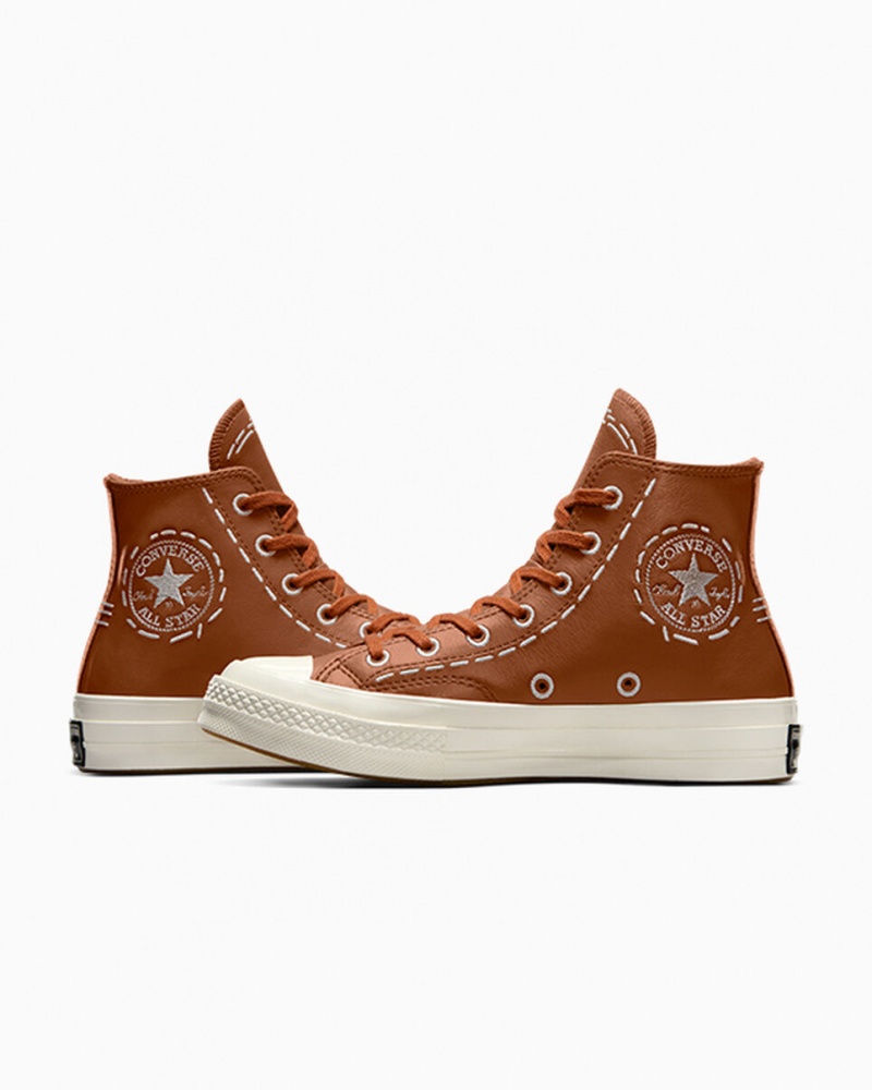 Converse Chuck 70 Bold Stitch Tawny Owl / Tawny Owl / Egret | YHOAFE-987