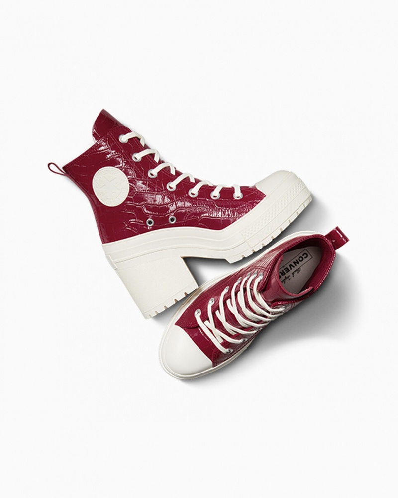 Converse Chuck 70 De Luxe Heel Embossed Cabernet / Cabernet / Egret | OTCFHX-579