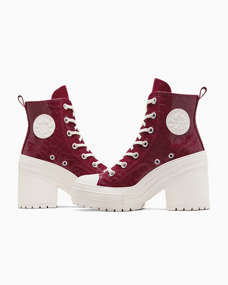 Converse Chuck 70 De Luxe Heel Embossed Cabernet / Cabernet / Egret | OTCFHX-579