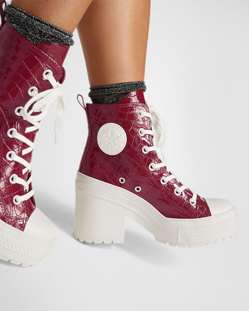 Converse Chuck 70 De Luxe Heel Embossed Cabernet / Cabernet / Egret | OTCFHX-579