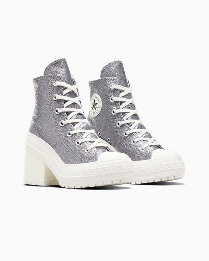 Converse Chuck 70 De Luxe Heel Glitter μαυρα | XTSVQZ-568