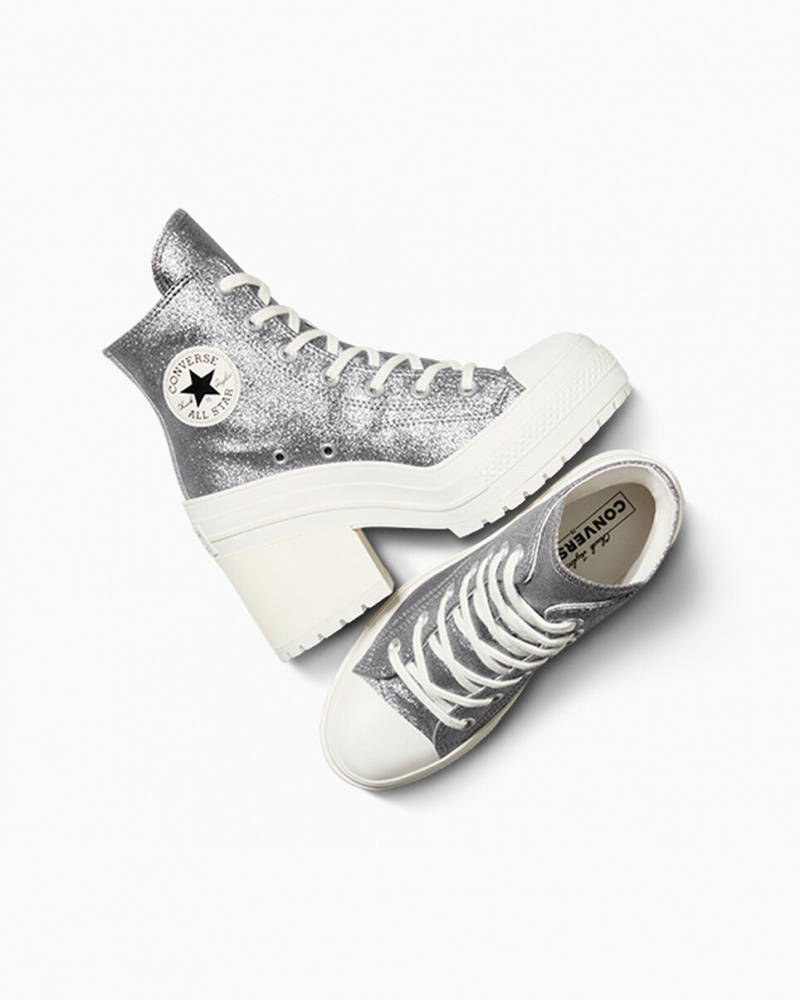 Converse Chuck 70 De Luxe Heel Glitter μαυρα | XTSVQZ-568