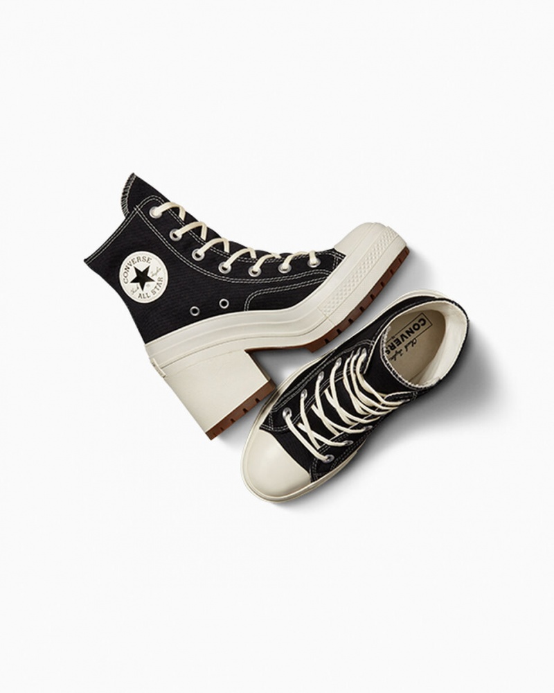 Converse Chuck 70 De Luxe Heel μαυρα | RXDTIE-415