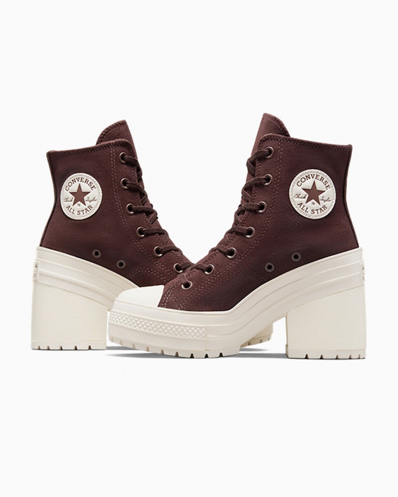 Converse Chuck 70 De Luxe Heel σουετ καφε | GNMHIQ-986