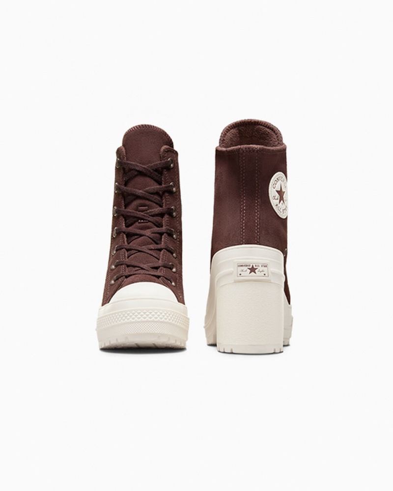 Converse Chuck 70 De Luxe Heel σουετ καφε | GNMHIQ-986