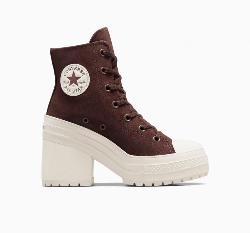 Converse Chuck 70 De Luxe Heel σουετ καφε | GNMHIQ-986