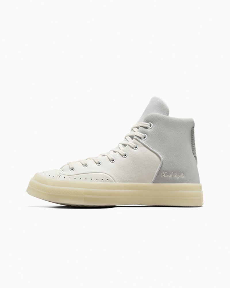 Converse Chuck 70 Marquis δερματινα ασπρα γκρι | JTBCVH-627