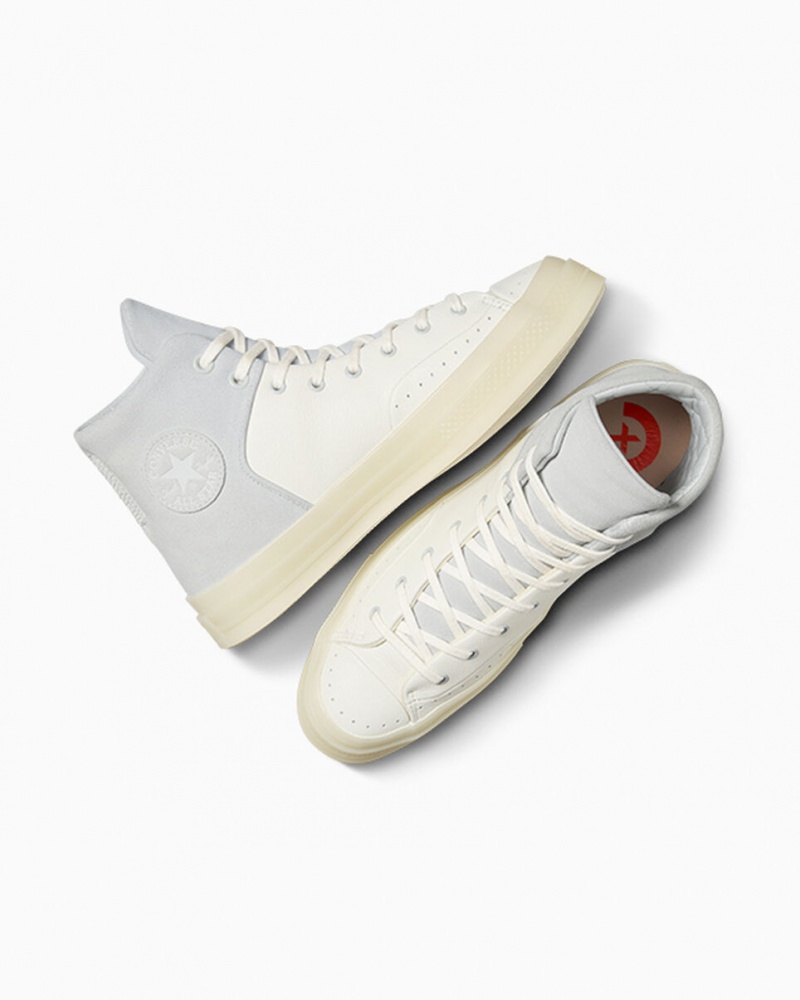 Converse Chuck 70 Marquis δερματινα ασπρα γκρι | JTBCVH-627