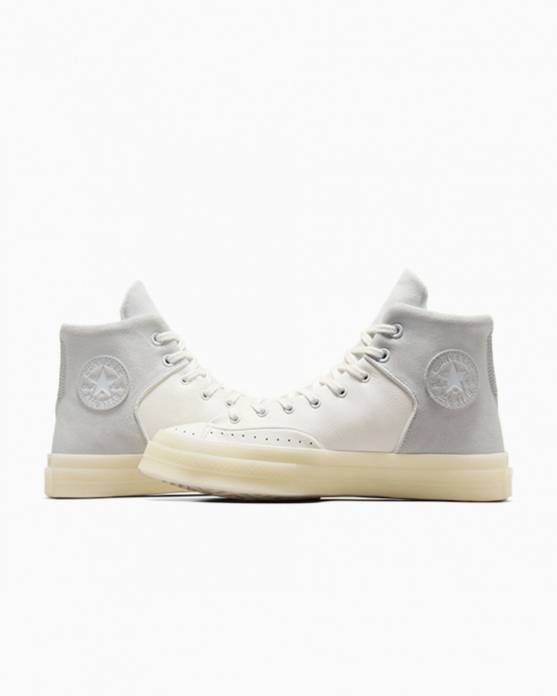 Converse Chuck 70 Marquis δερματινα ασπρα γκρι | JTBCVH-627