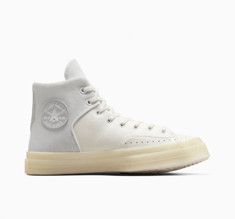 Converse Chuck 70 Marquis δερματινα ασπρα γκρι | JTBCVH-627