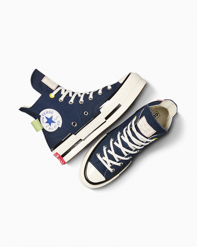 Converse Chuck 70 Plus Heel Loop σκουρο μπλε μαυρα | VDBXTR-879