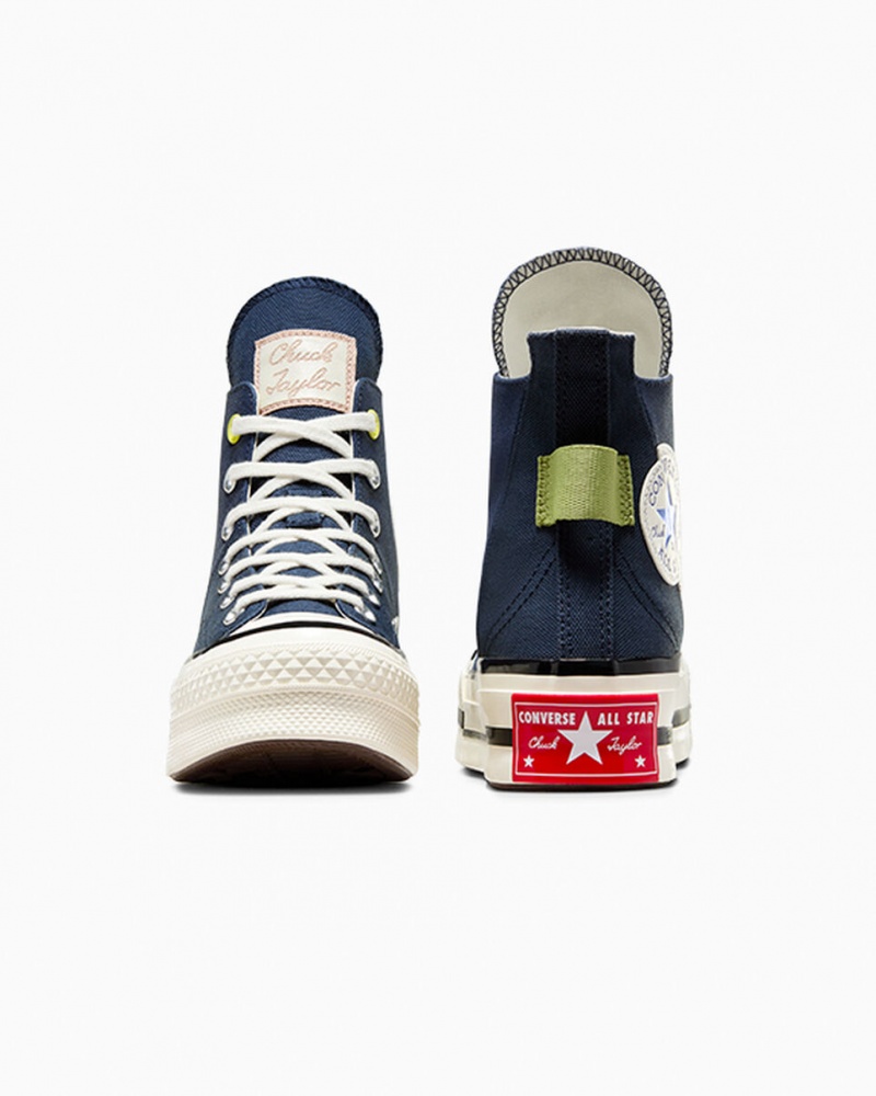 Converse Chuck 70 Plus Heel Loop σκουρο μπλε μαυρα | VDBXTR-879