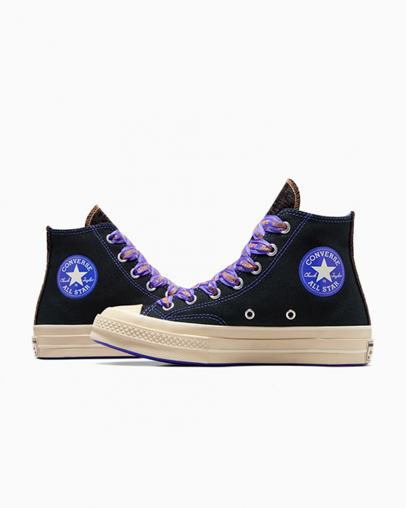 Converse Chuck 70 Ribbon Laces μαυρα μπλε | XPDGBR-398