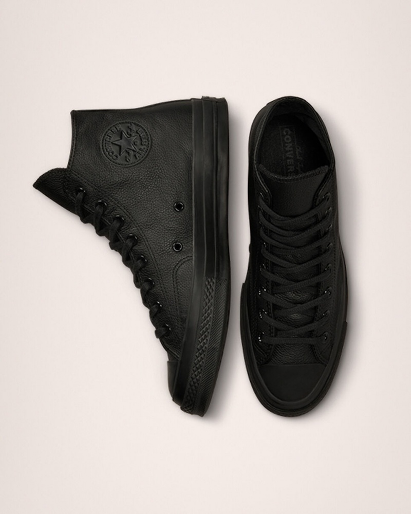 Converse Chuck 70 Tonal δερματινα μαυρα μαυρα μαυρα | NWGXTY-580