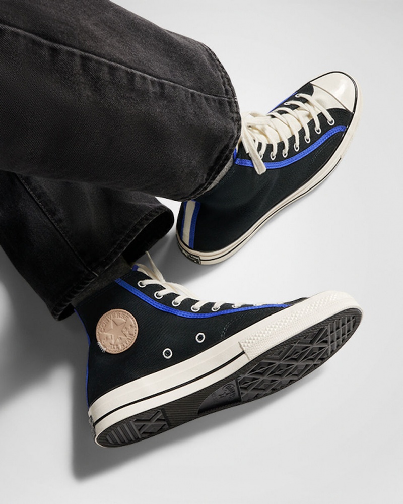 Converse Chuck 70 μαυρα μπλε | ZSFJBD-685