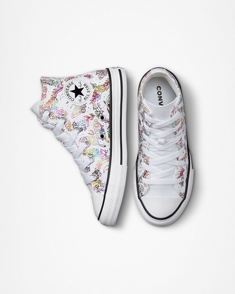 Converse Chuck Taylor All Star Butterfly Shine ασπρα ροζ μωβ μπλε | FBKGLX-703