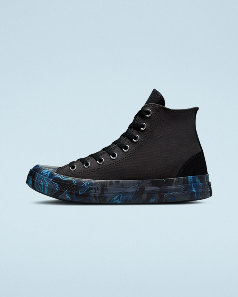 Converse Chuck Taylor All Star CX Marbled μαυρα μπλε ρουά | JEYBFG-917