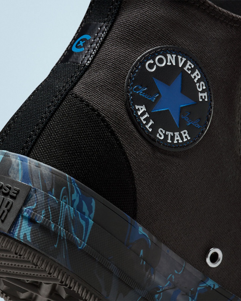 Converse Chuck Taylor All Star CX Marbled μαυρα μπλε ρουά | JEYBFG-917