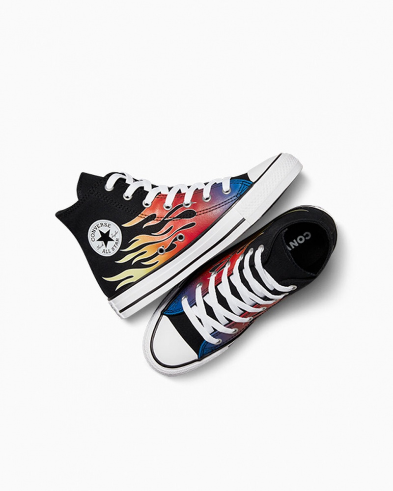 Converse Chuck Taylor All Star Cars μαυρα μαυρα ασπρα | RLGXVM-648