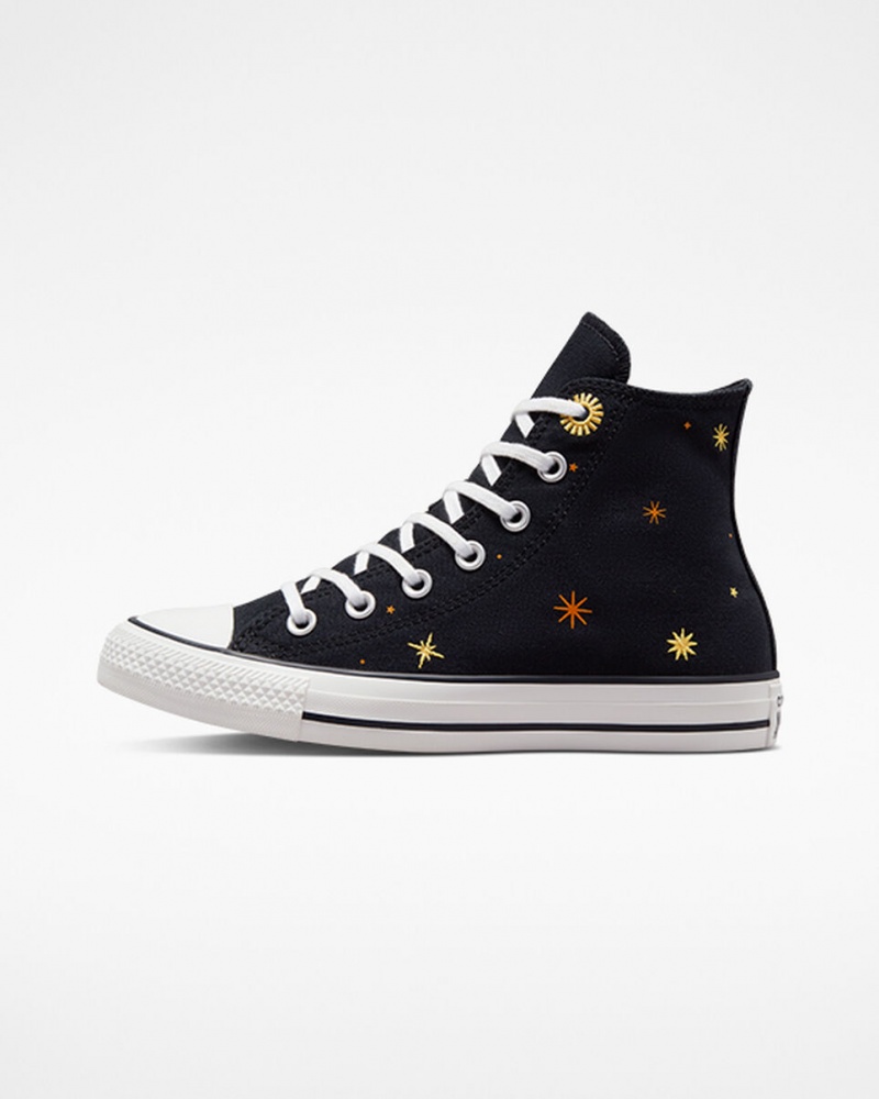 Converse Chuck Taylor All Star Celestial μαυρα κίτρινα | VFQRXM-746