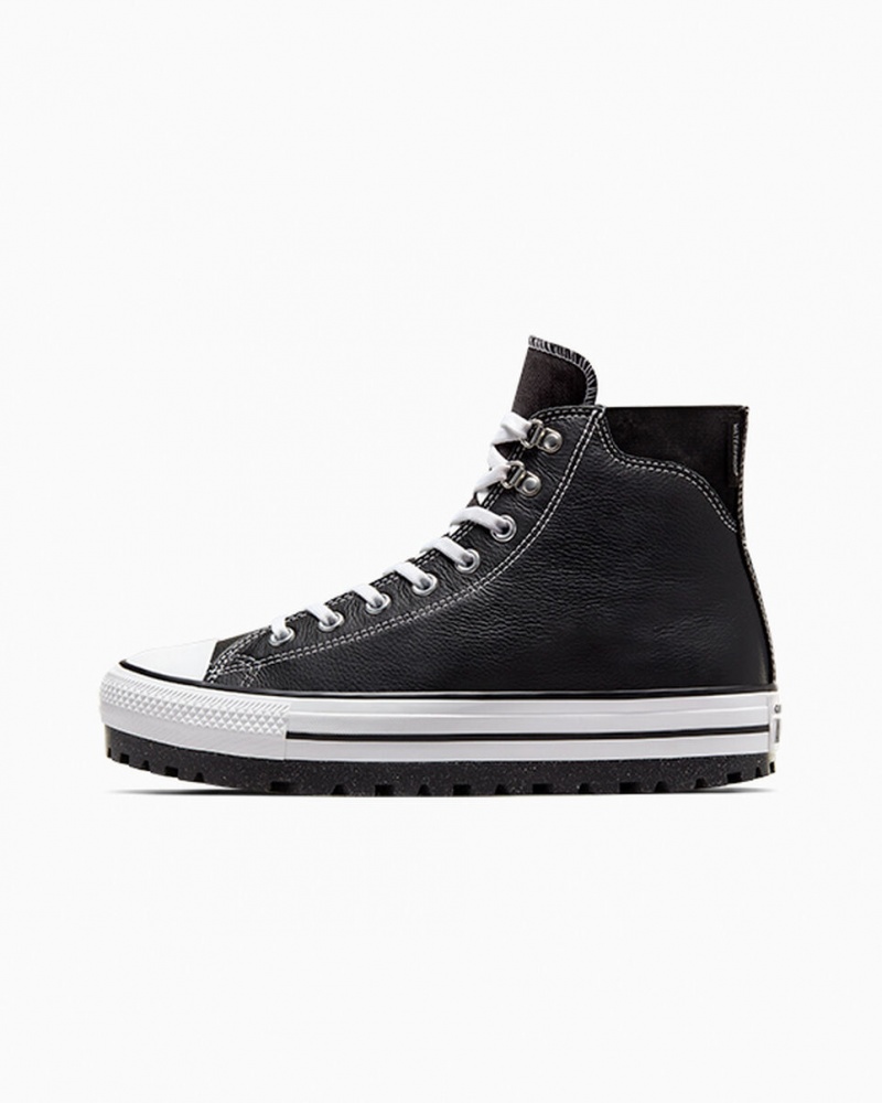 Converse Chuck Taylor All Star City Trek αδιαβροχα Boot μαυρα ασπρα ασημι | FJMHKZ-841