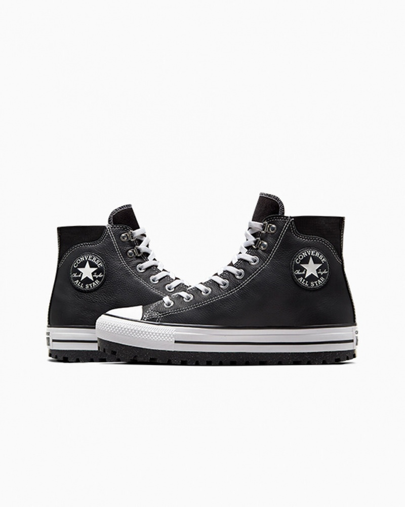 Converse Chuck Taylor All Star City Trek αδιαβροχα Boot μαυρα ασπρα ασημι | FJMHKZ-841