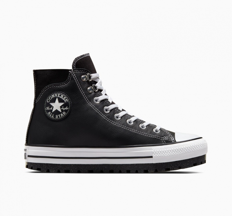 Converse Chuck Taylor All Star City Trek αδιαβροχα Boot μαυρα ασπρα ασημι | FJMHKZ-841