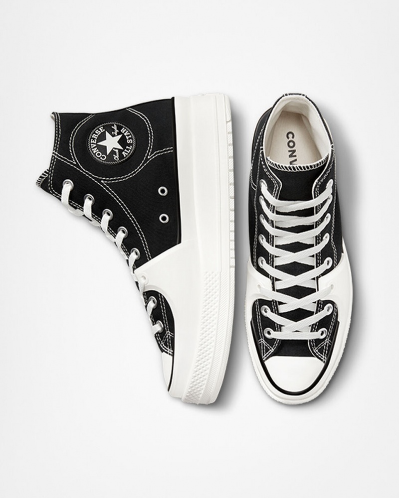 Converse Chuck Taylor All Star Construct μαυρα ασπρα | FTPYBM-234