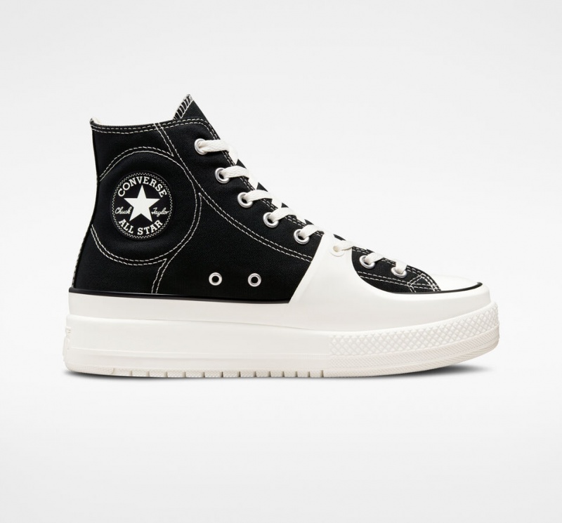 Converse Chuck Taylor All Star Construct μαυρα ασπρα | KGZLOY-760