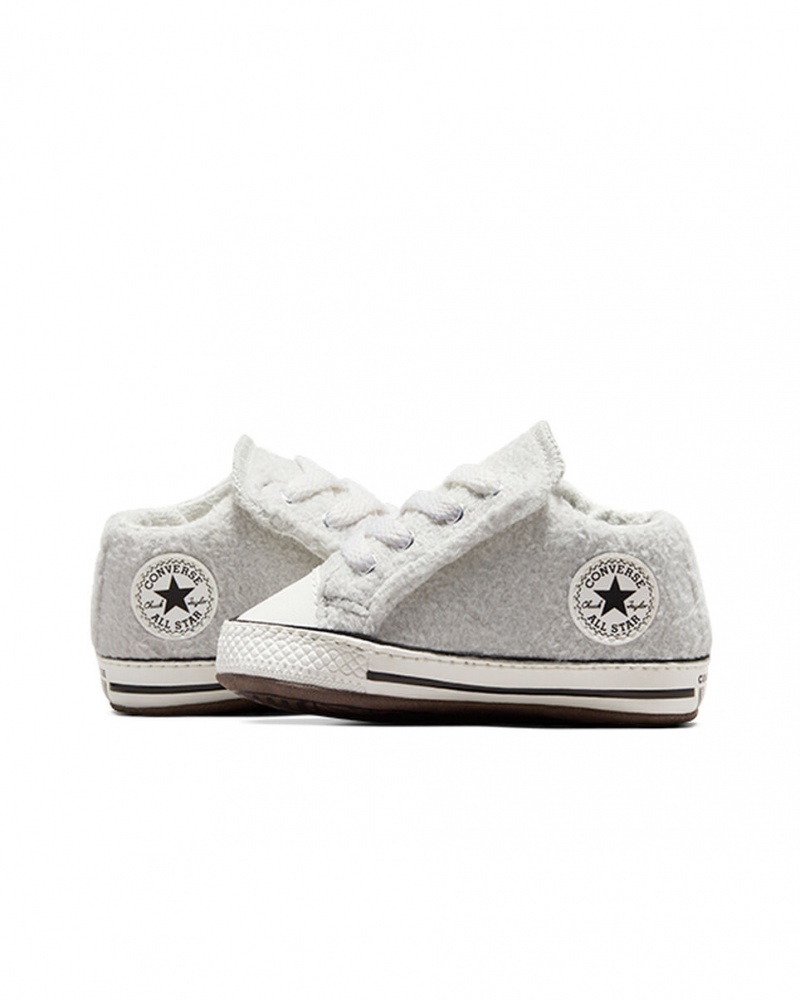 Converse Chuck Taylor All Star Cribster Easy-On Χειμερινά Essentials ασπρα μαυρα | MPVQJY-027