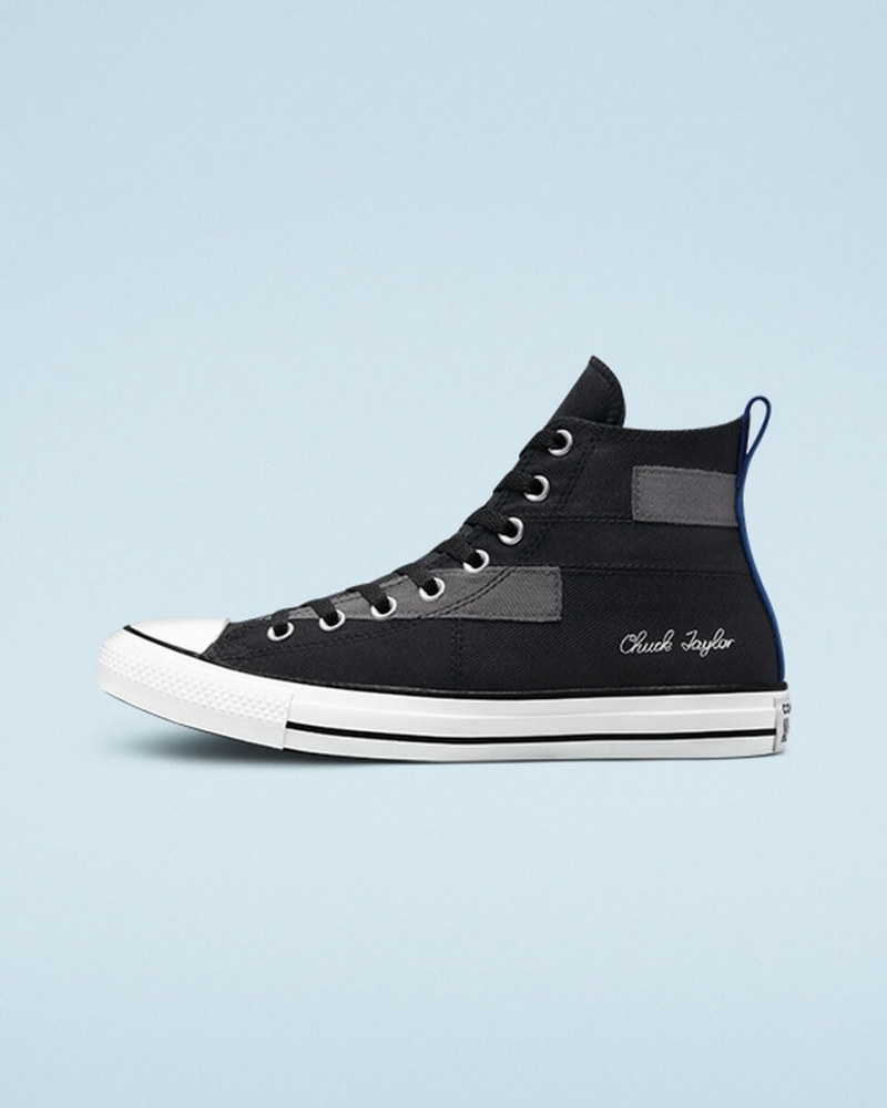 Converse Chuck Taylor All Star Desert Patchwork μαυρα μπλε ασπρα | SYMNDJ-637