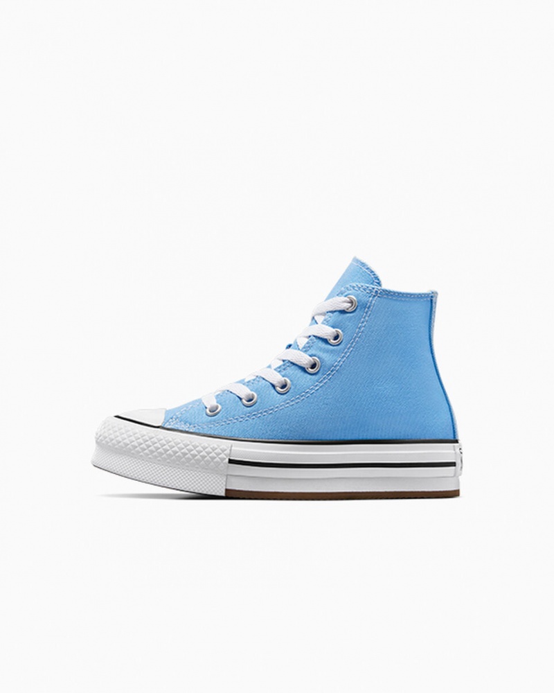 Converse Chuck Taylor All Star EVA Lift flatforms Seasonal Color μπλε ασπρα μαυρα | OJIGAF-687