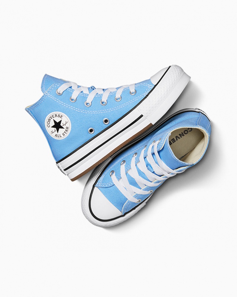 Converse Chuck Taylor All Star EVA Lift flatforms Seasonal Color μπλε ασπρα μαυρα | OJIGAF-687