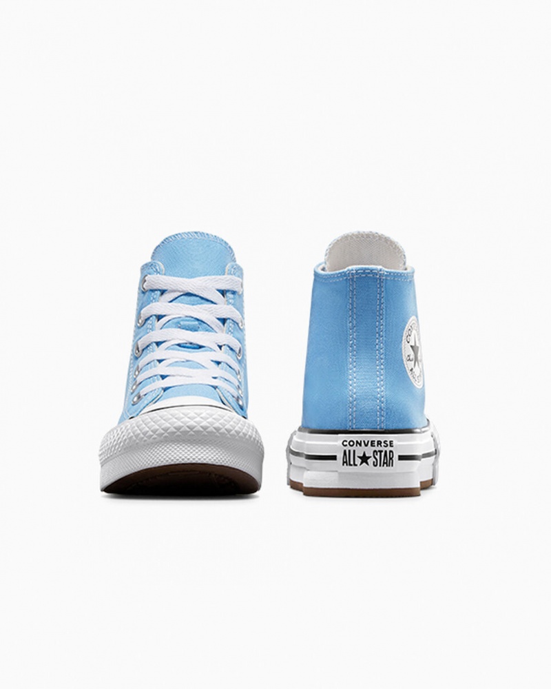 Converse Chuck Taylor All Star EVA Lift flatforms Seasonal Color μπλε ασπρα μαυρα | OJIGAF-687