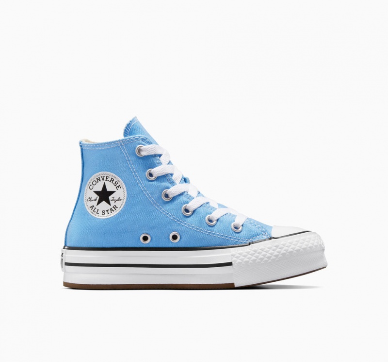 Converse Chuck Taylor All Star EVA Lift flatforms Seasonal Color μπλε ασπρα μαυρα | OJIGAF-687