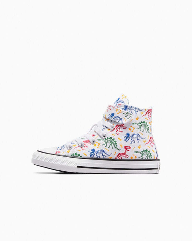 Converse Chuck Taylor All Star Easy-On Dinos ασπρα κοκκινα πρασινο | ATEDVY-678