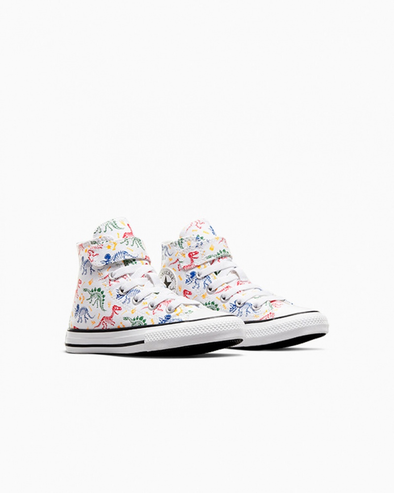 Converse Chuck Taylor All Star Easy-On Dinos ασπρα κοκκινα πρασινο | ATEDVY-678