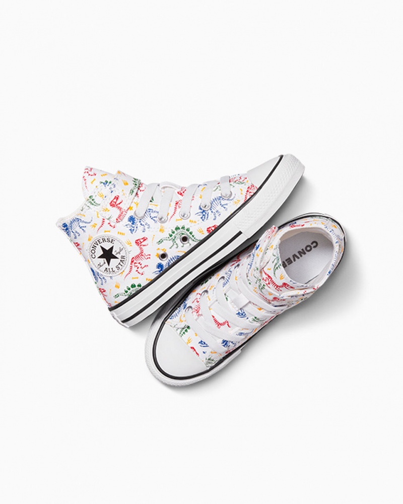 Converse Chuck Taylor All Star Easy-On Dinos ασπρα κοκκινα πρασινο | ATEDVY-678