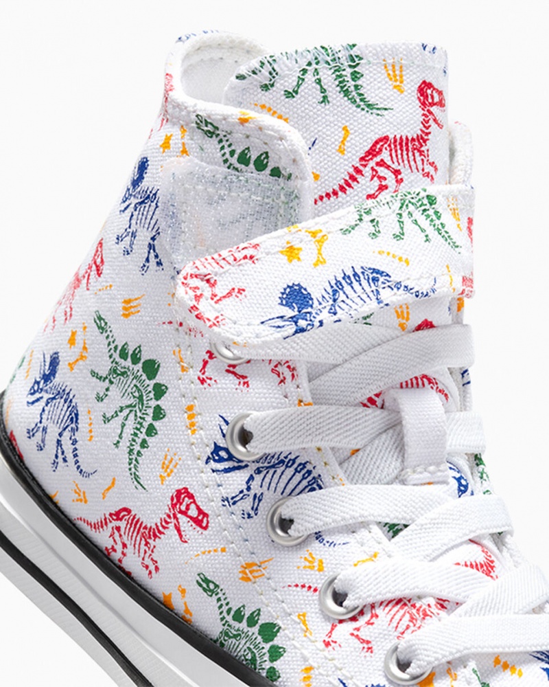 Converse Chuck Taylor All Star Easy-On Dinos ασπρα κοκκινα πρασινο | ATEDVY-678