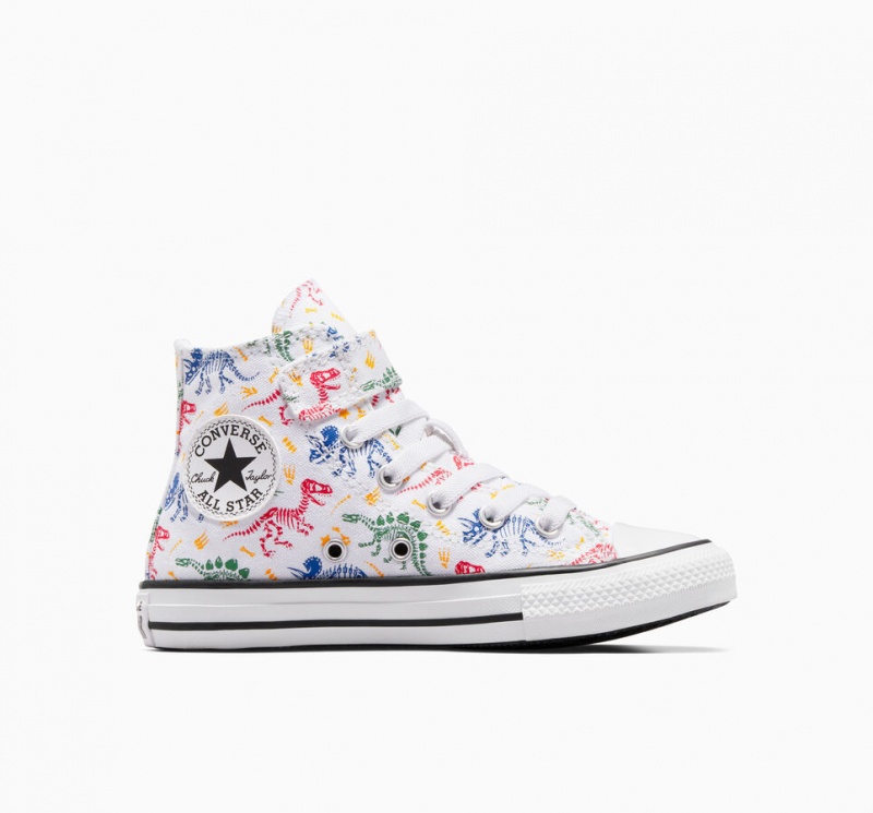 Converse Chuck Taylor All Star Easy-On Dinos ασπρα κοκκινα πρασινο | ATEDVY-678