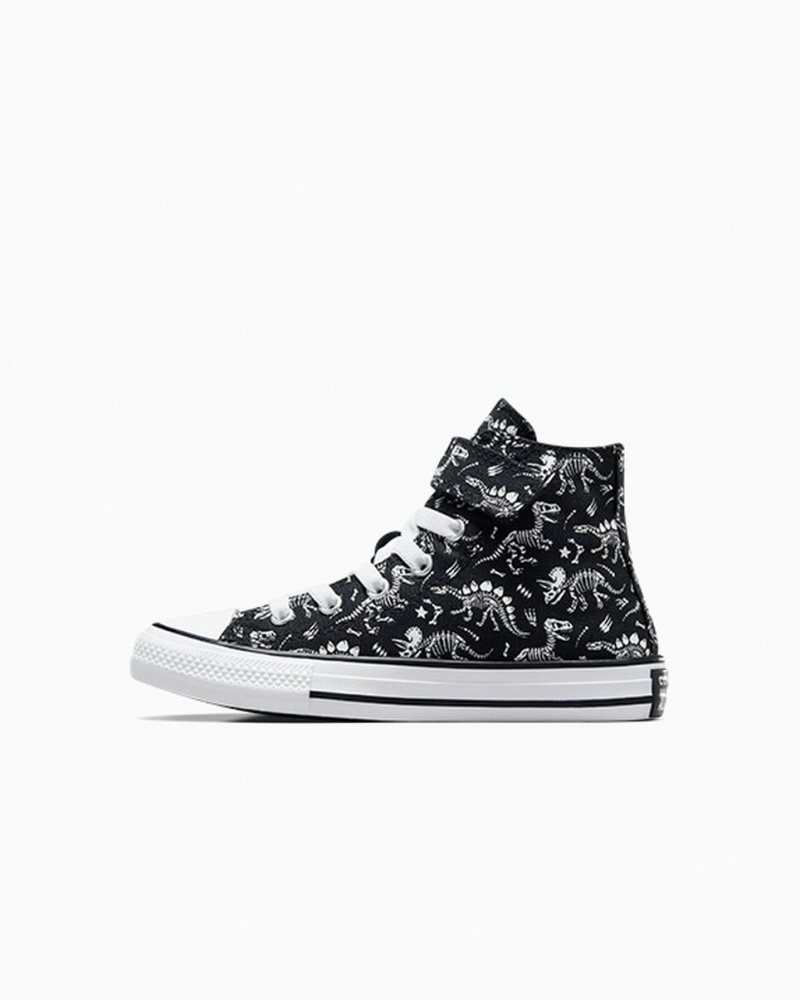 Converse Chuck Taylor All Star Easy-On Dinos μαυρα ασπρα ασπρα | AUZXBP-078