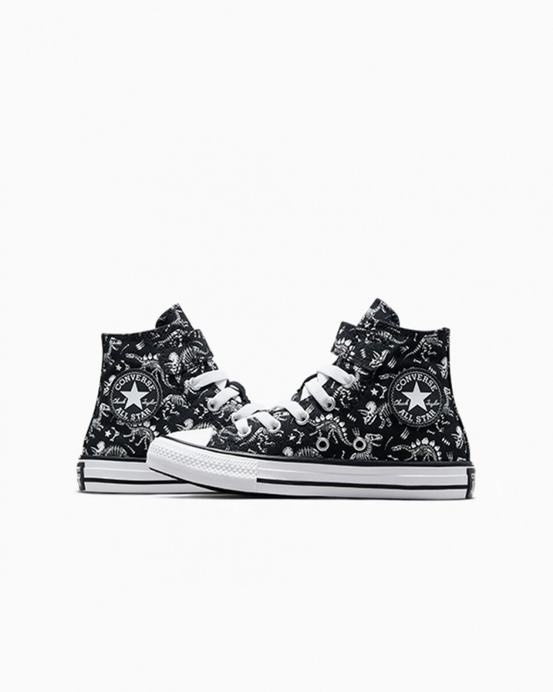 Converse Chuck Taylor All Star Easy-On Dinos μαυρα ασπρα ασπρα | AUZXBP-078